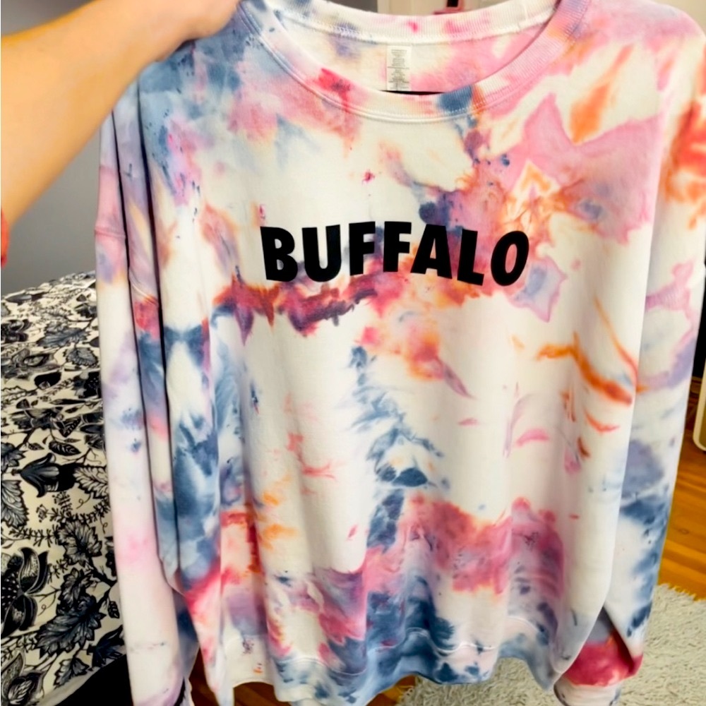 Buffalo ice dye sweatshirt